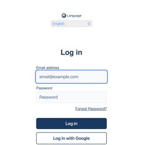 Imperfect Solutions Log in page.